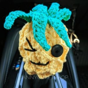 Shife knob cover beanie handmade - Pineapple